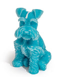 Light Blue Schnauzer Candle