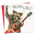 'Raccoon & Roll!' Birthday Card