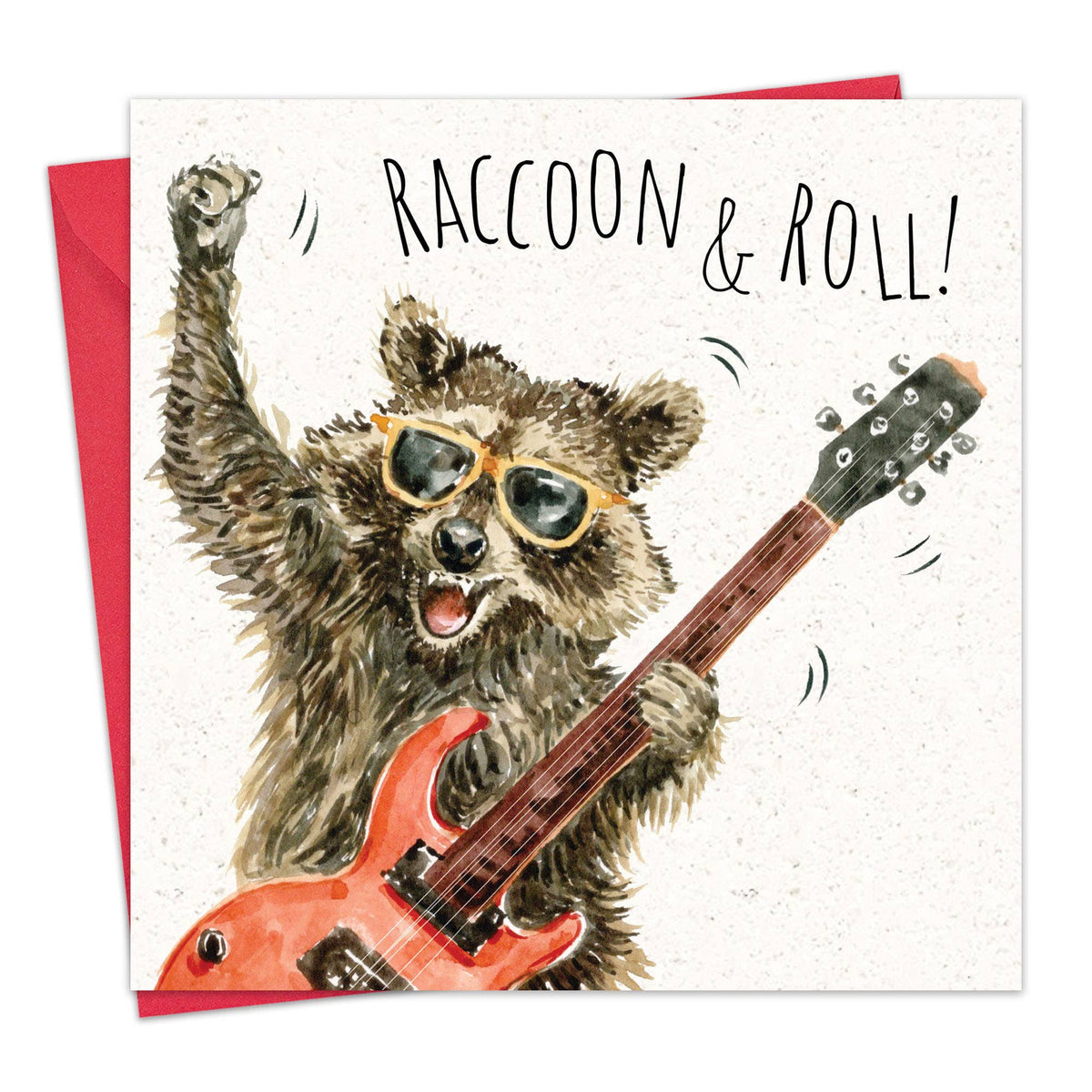 'Raccoon & Roll!' Birthday Card