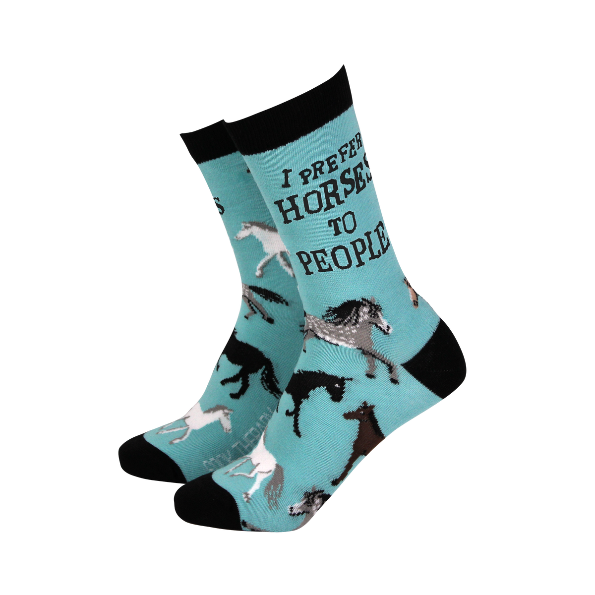 'I Prefer Horses' Horses Socks - Women's Bamboo Socks