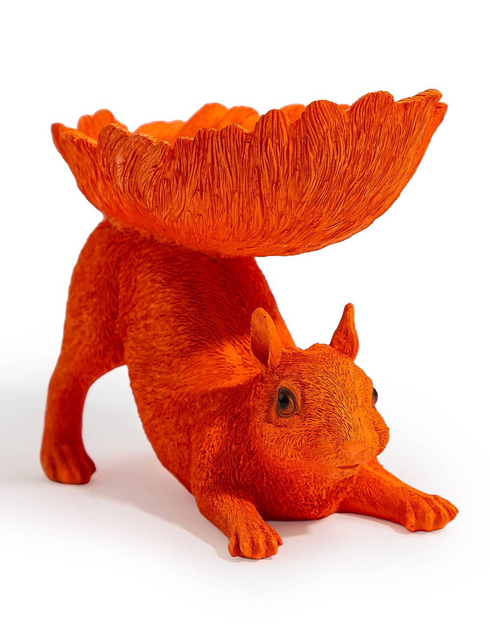 Atomic Orange Squirrel Storage Bowl