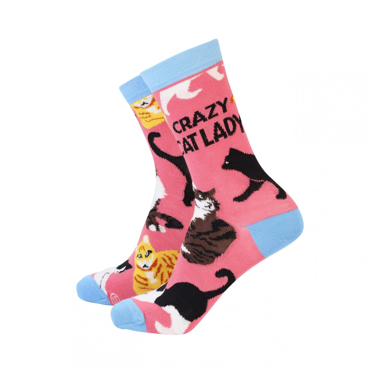 'Crazy Cat Lady' Cat Socks - Women's Bamboo Socks