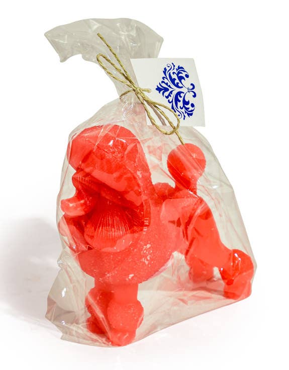 Pink Poodle Candle