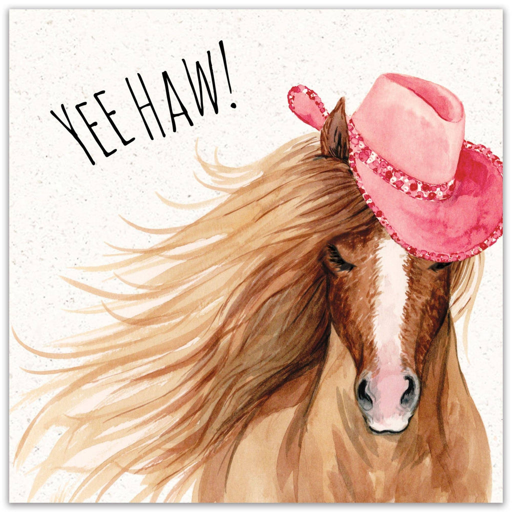 'Yee Haw' - Horse Card
