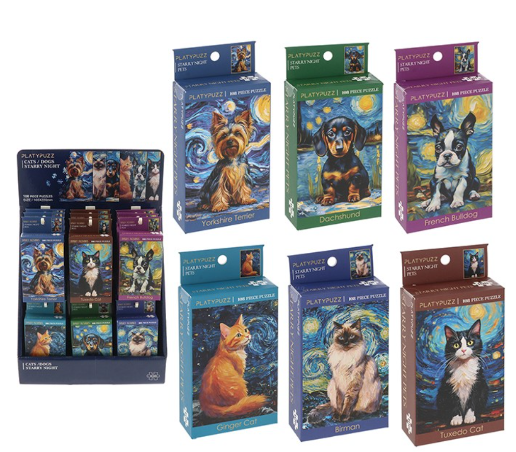 Dinky Puzzles Arty Dog/Cat