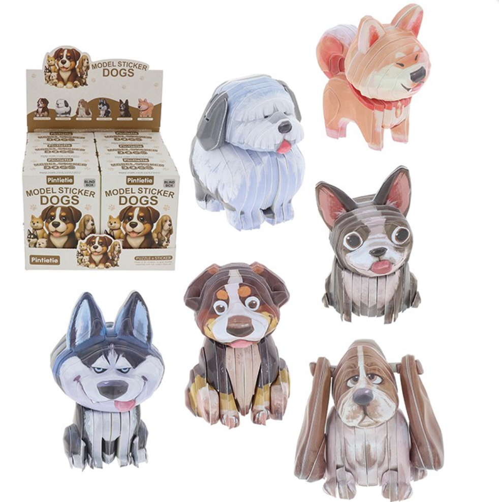 Mystery 3D Dog Sticker Puzzle - Blind Box