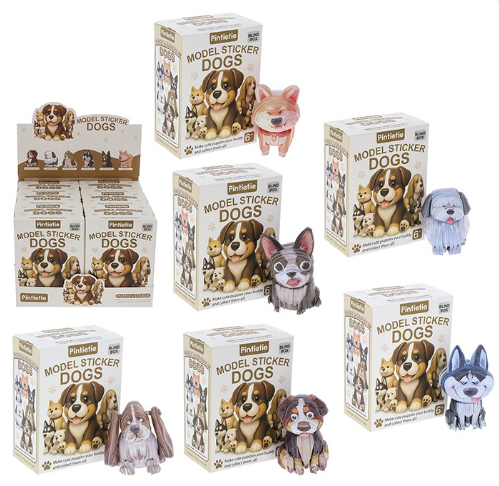Mystery 3D Dog Sticker Puzzle - Blind Box