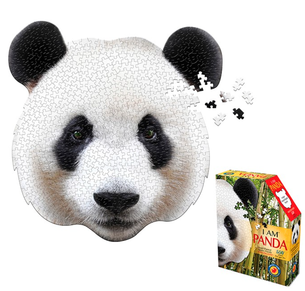Panda Shaped 550 Piece Jigsaw Puzzle