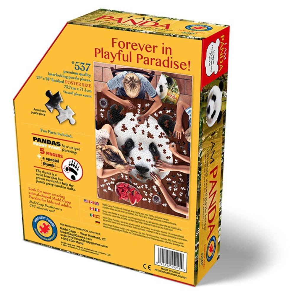 Panda Shaped 550 Piece Jigsaw Puzzle