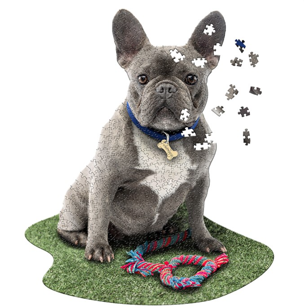 Frenchie Shaped 550 Piece Jigsaw Puzzle