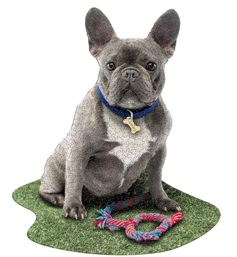 Frenchie Shaped 550 Piece Jigsaw Puzzle