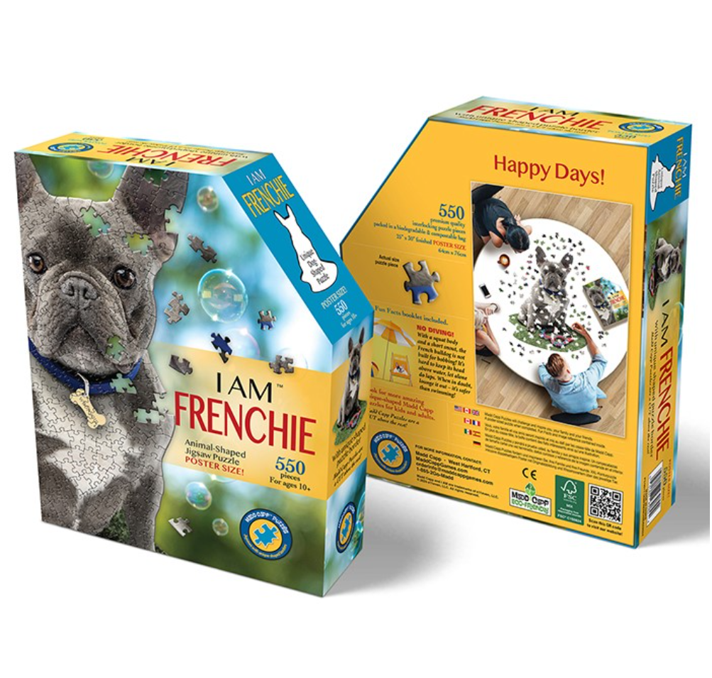 Frenchie Shaped 550 Piece Jigsaw Puzzle