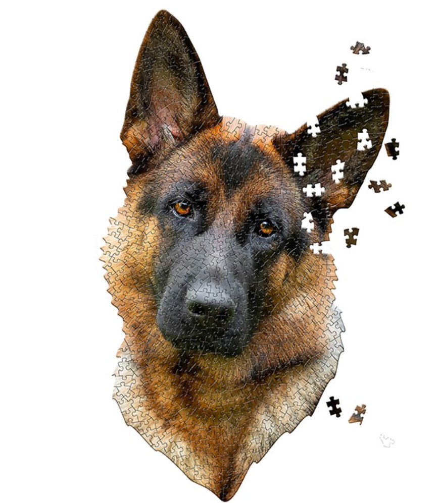 German Shepherd Shaped 550 Piece Jigsaw Puzzle