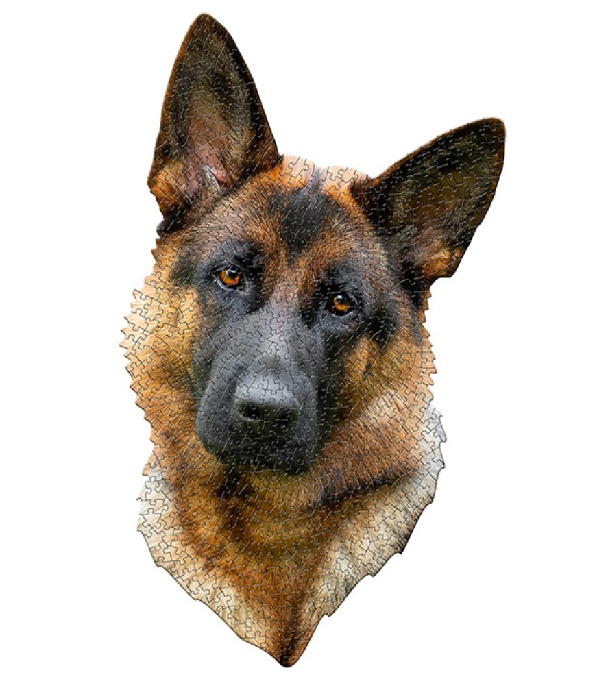 German Shepherd Shaped 550 Piece Jigsaw Puzzle