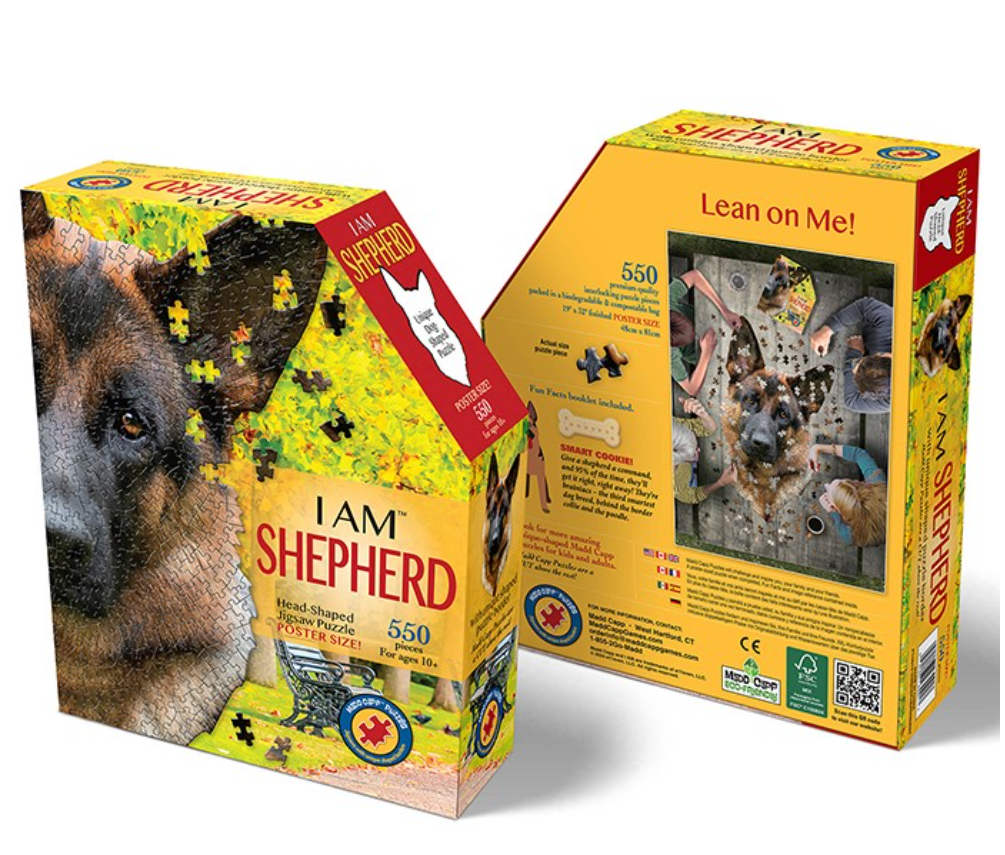 German Shepherd Shaped 550 Piece Jigsaw Puzzle