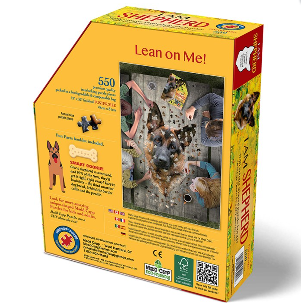 German Shepherd Shaped 550 Piece Jigsaw Puzzle