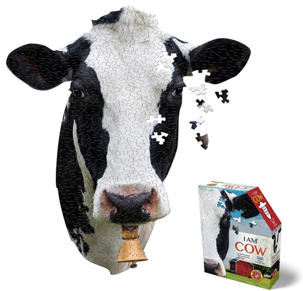 Cow Shaped 300 Piece Jigsaw Puzzle