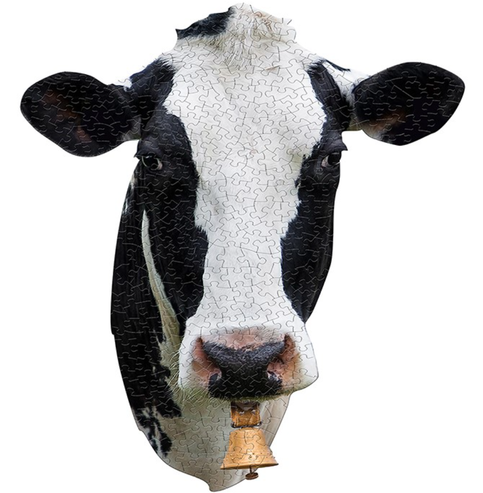 Cow Shaped 300 Piece Jigsaw Puzzle