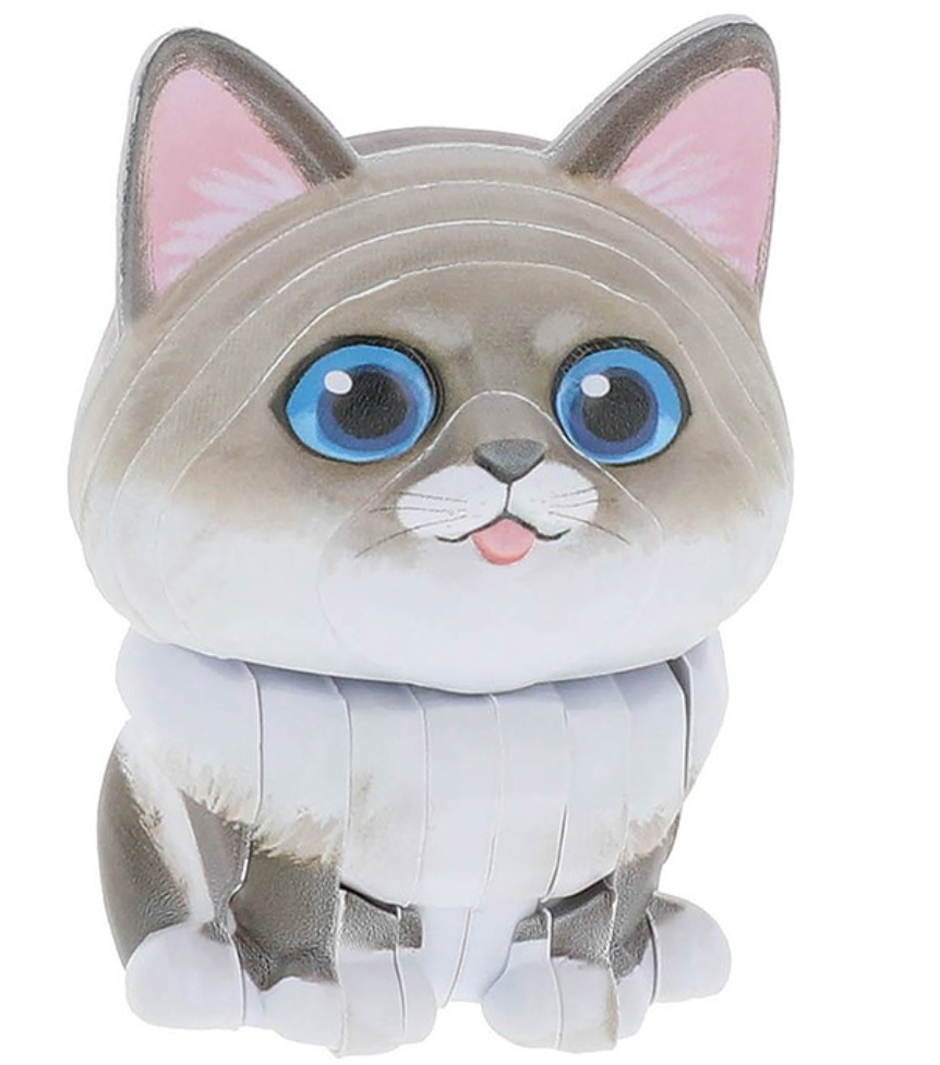 Mystery 3D Cat Sticker Puzzle - Blind Box