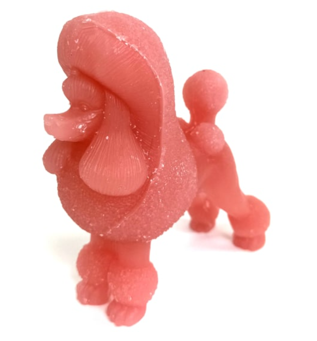Pink Poodle Candle