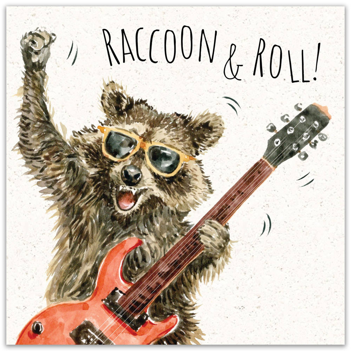 'Raccoon & Roll!' Birthday Card