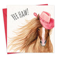 'Yee Haw' - Horse Card